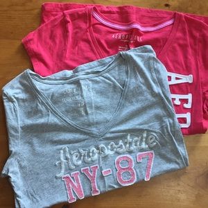 Aeropostale V-neck t-shirts, 2